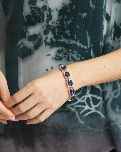 Large Faceted Gem Stretch Bracelet - Chico's