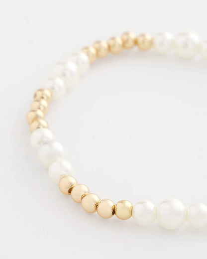 Goldtone Bead Stretch Bracelet - Chico's
