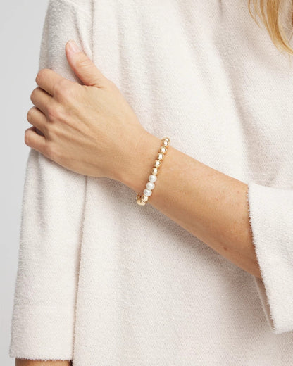 Goldtone Bead Stretch Bracelet - Chico's