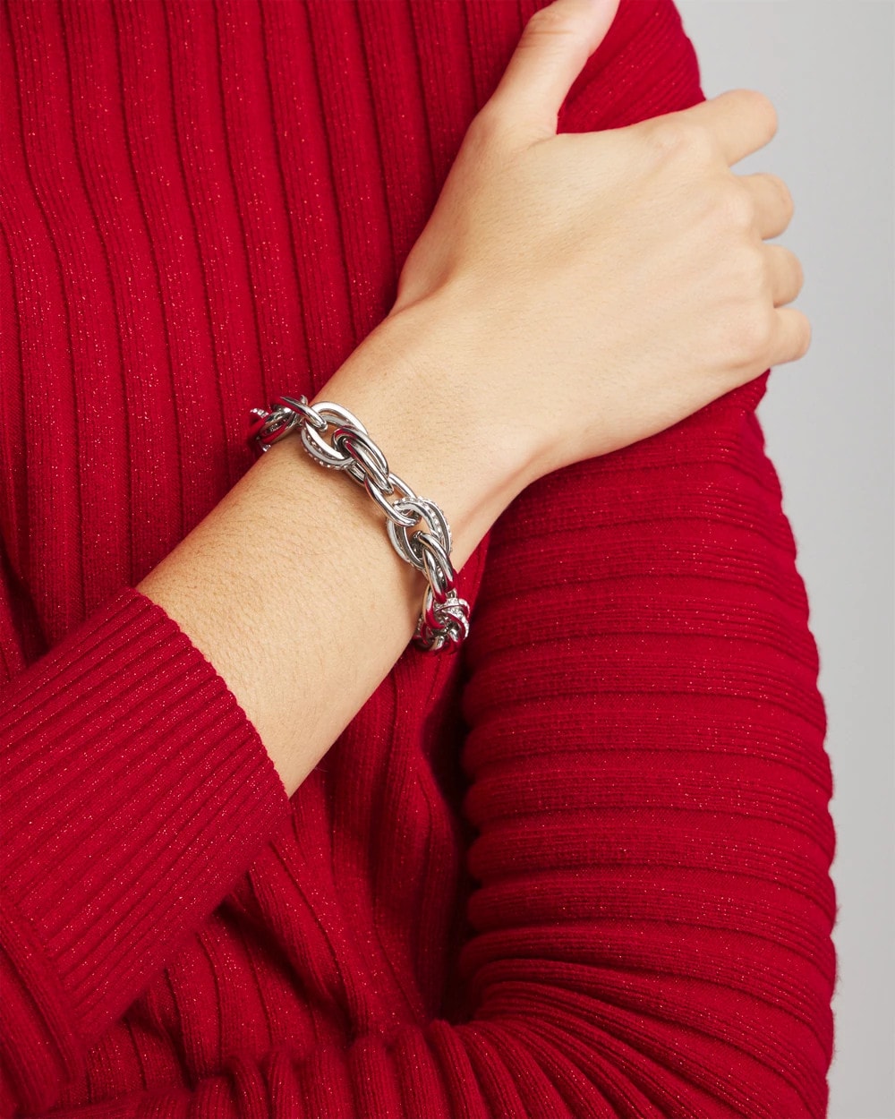 Pave Link Toggle Bracelet - Chico's
