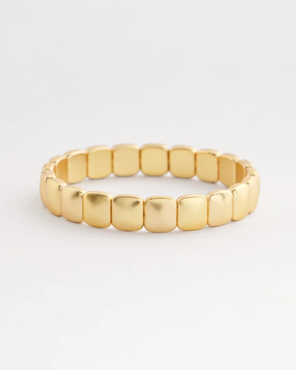 Golden Matte Square Stretch Bracelet - Chico's