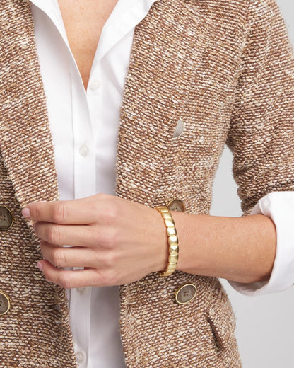 Golden Matte Square Stretch Bracelet - Chico's
