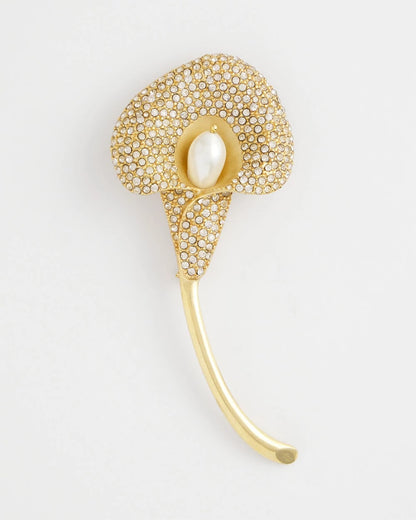 Encrusted Calla Lily Brooch - Chico's