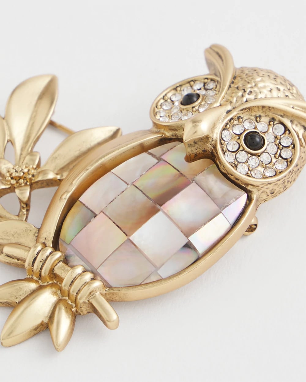 Goldtone Owl Brooch - Chico's