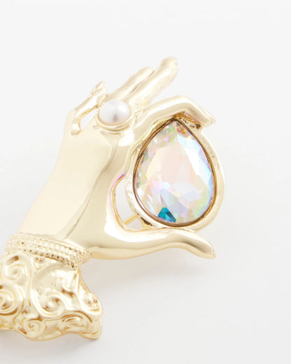 Fortune Teller Gem Brooch - Chico's