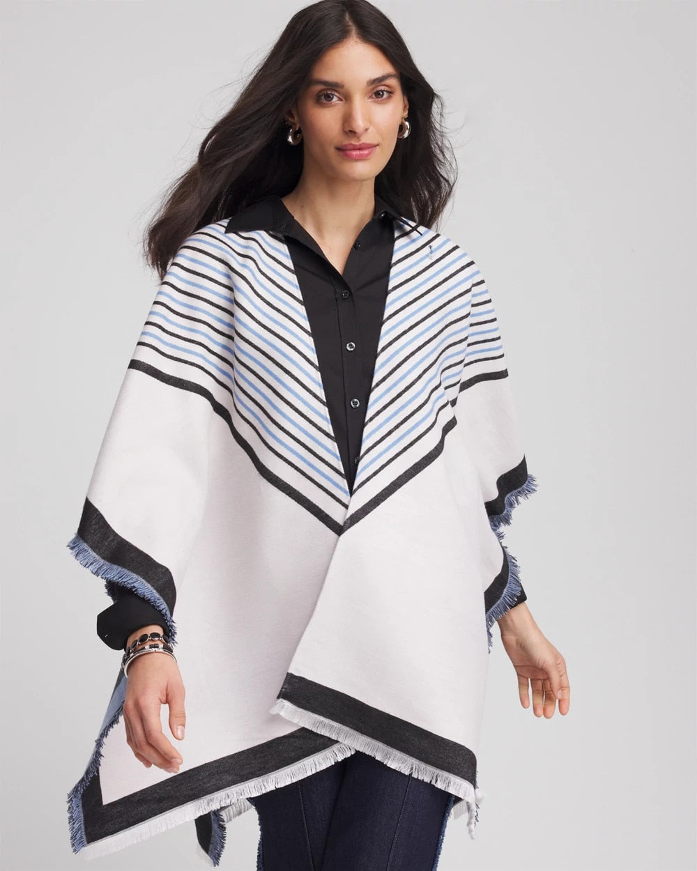 Woven Reversible Ruana - Chico's