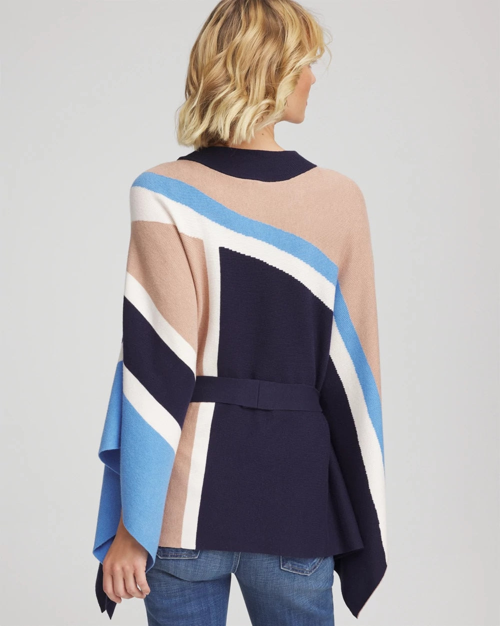 Belted Colorblock Poncho - Chico's