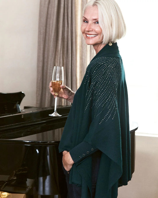 Embellished Shawl Collar Ruana - Chico's