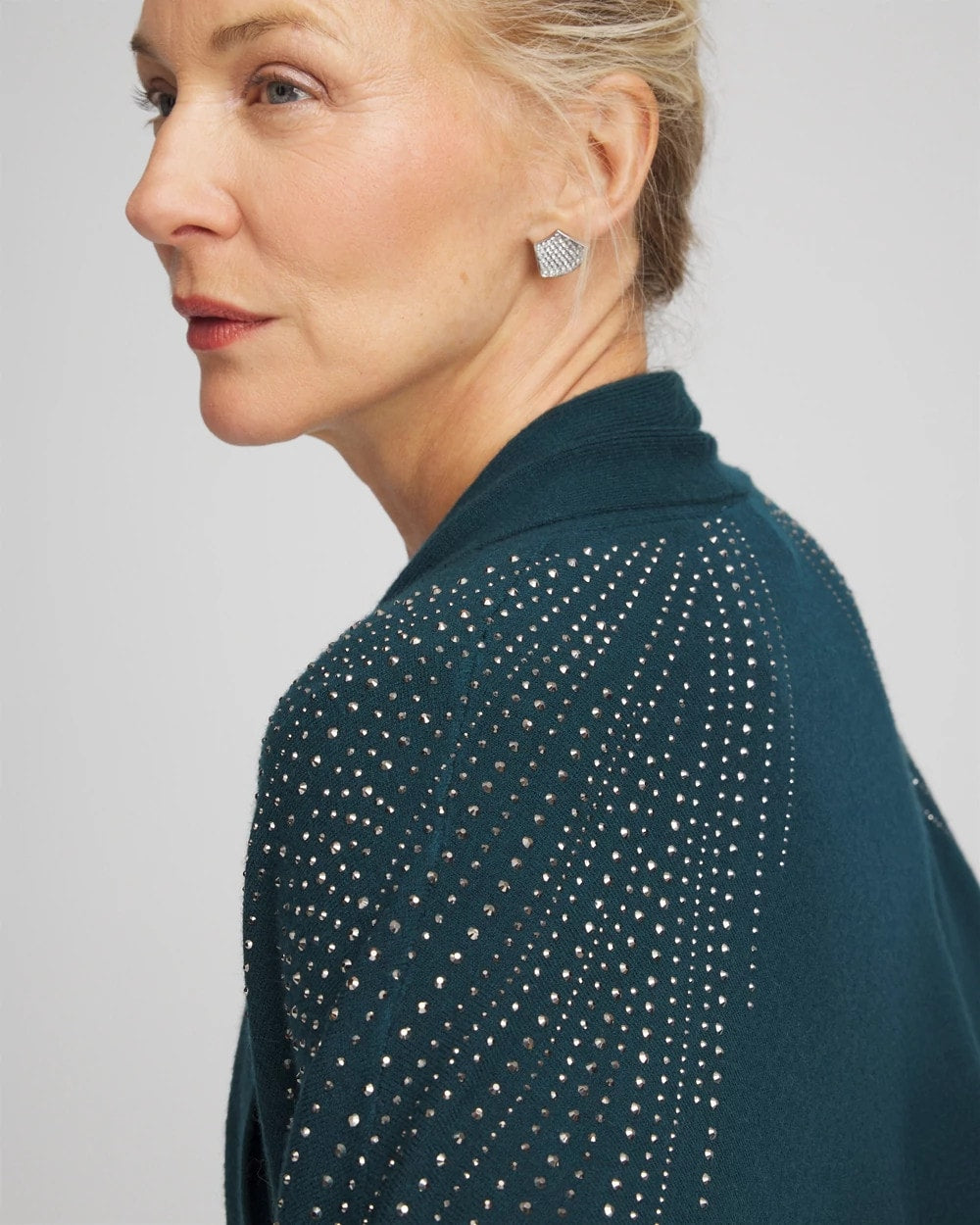 Embellished Shawl Collar Ruana - Chico's