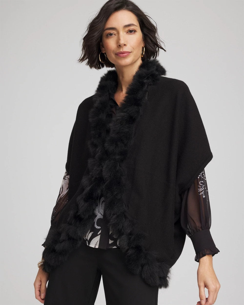 Faux Fur Cocoon - Chico's