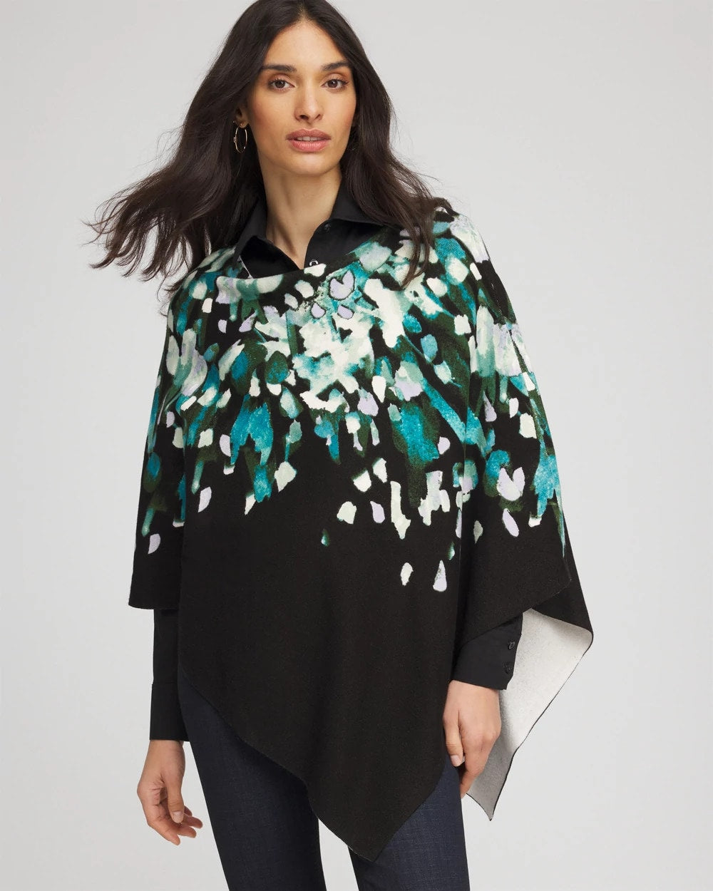Convertible Knit Boatneck Poncho - Chico's