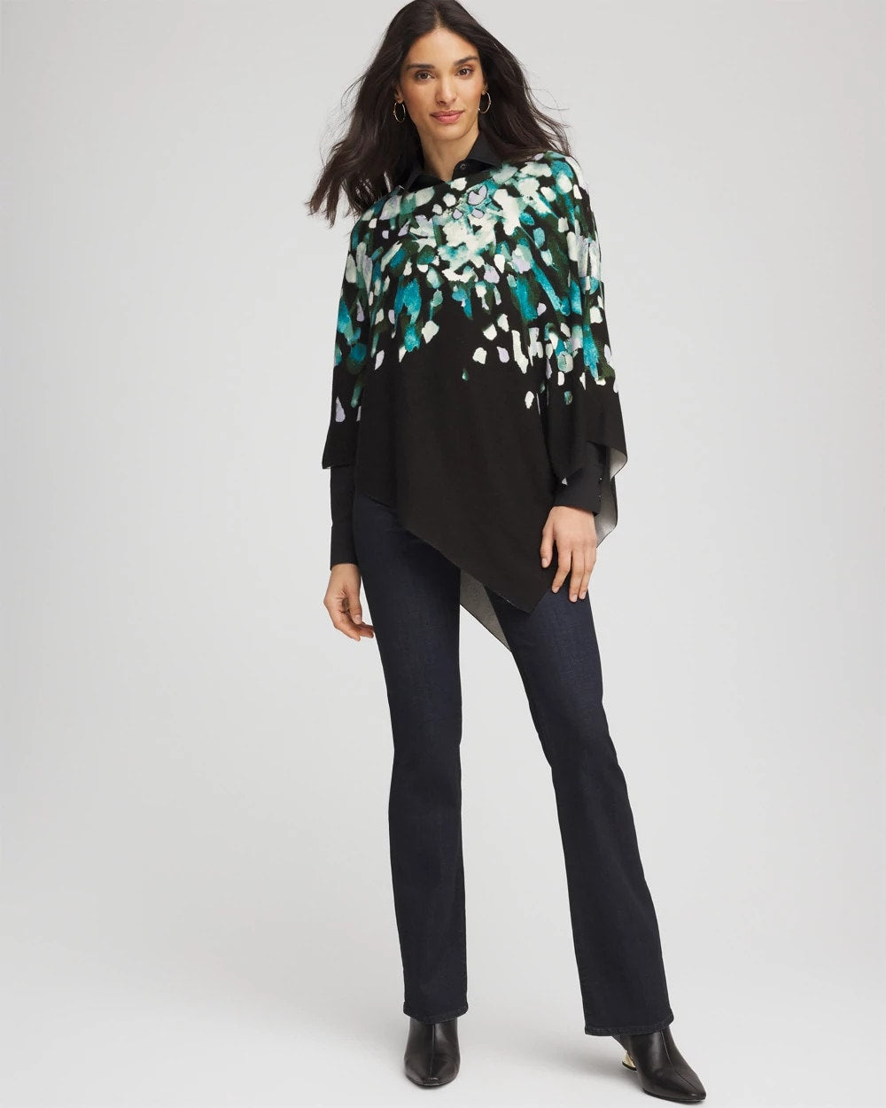Convertible Knit Boatneck Poncho - Chico's
