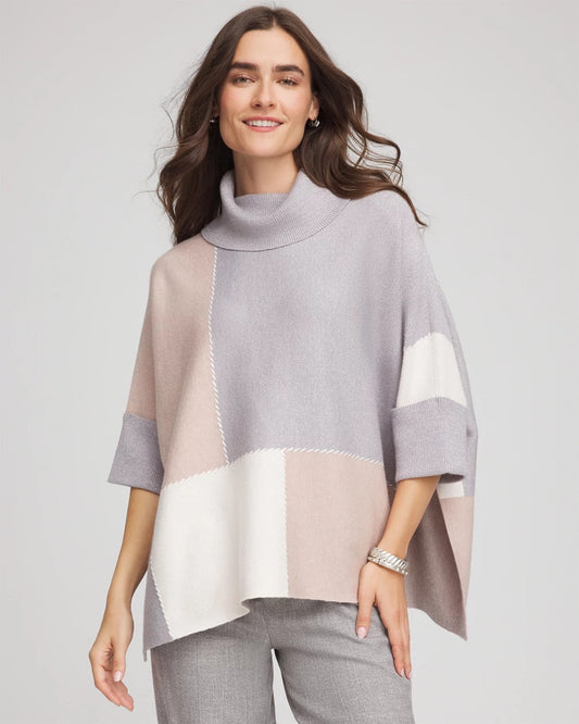 Quilted Chic Cowlneck Poncho - Chico's