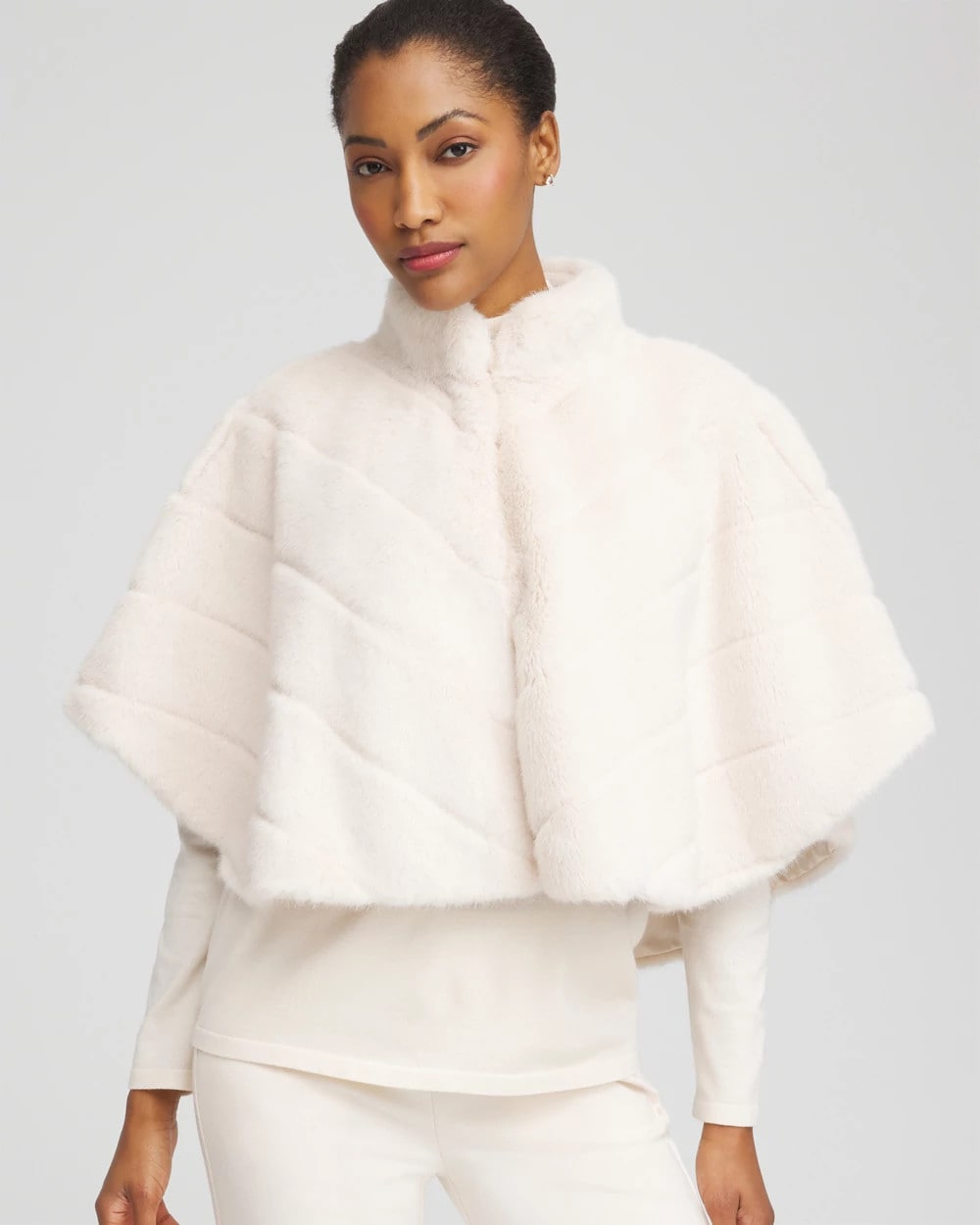Faux Fur Funnelneck Capelet - Chico's
