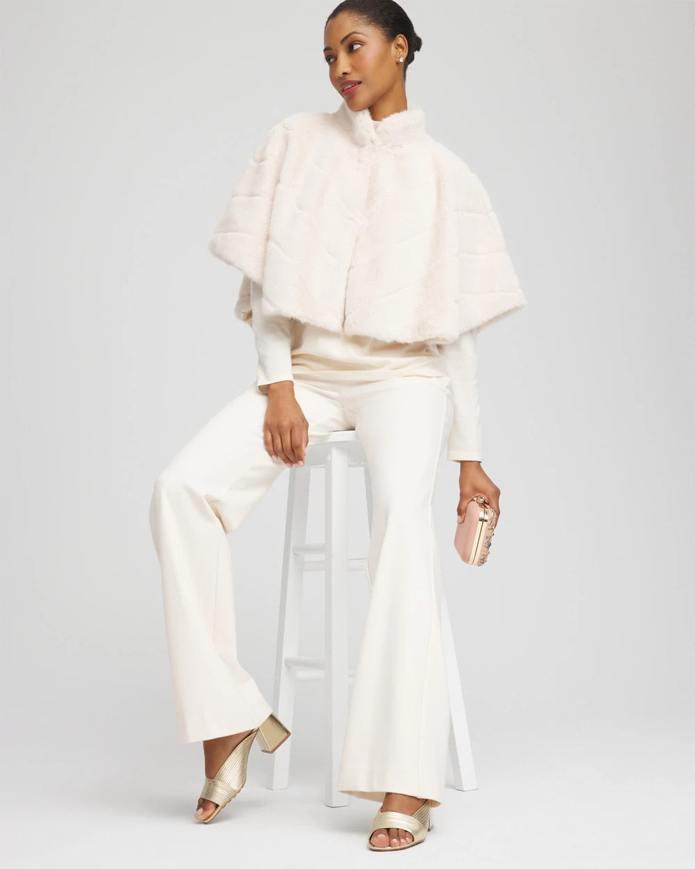Faux Fur Funnelneck Capelet - Chico's
