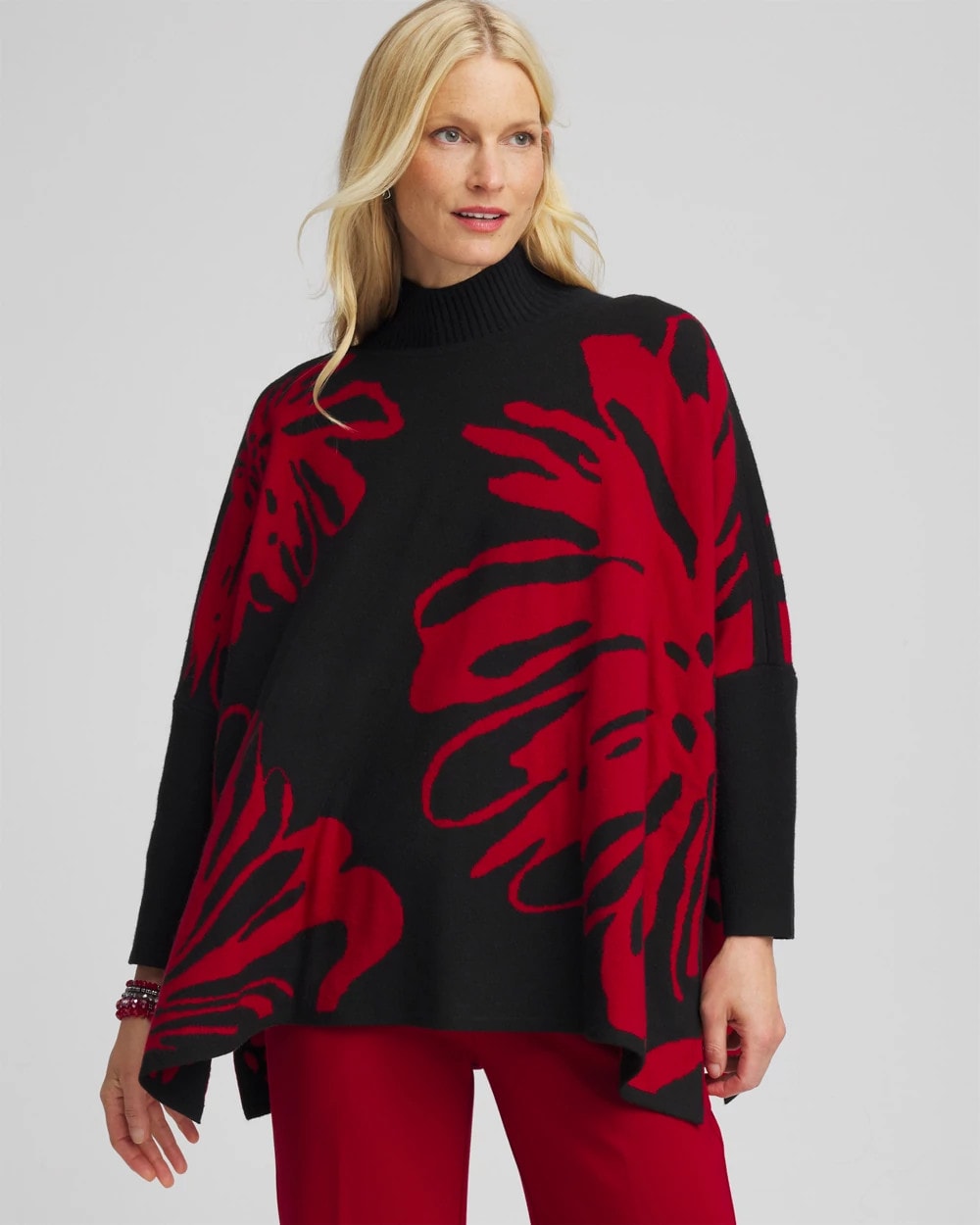 Floral Poncho - Chico's