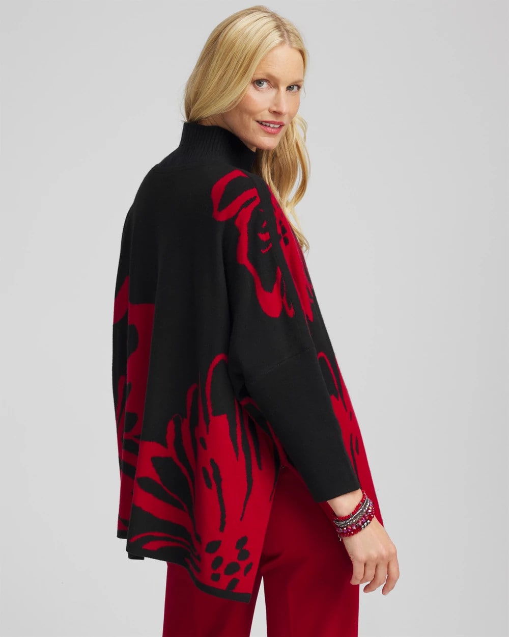 Floral Poncho - Chico's