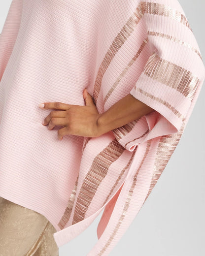 Sequin Striped Sweater Poncho - Chico's
