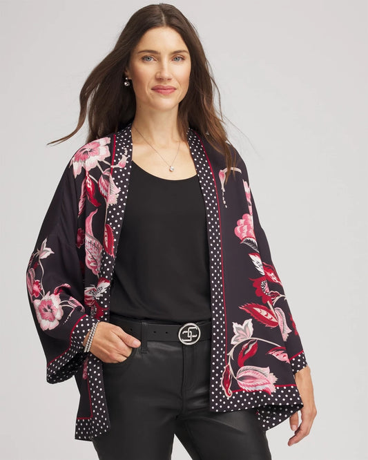 Short Floral Kimono - Chico's