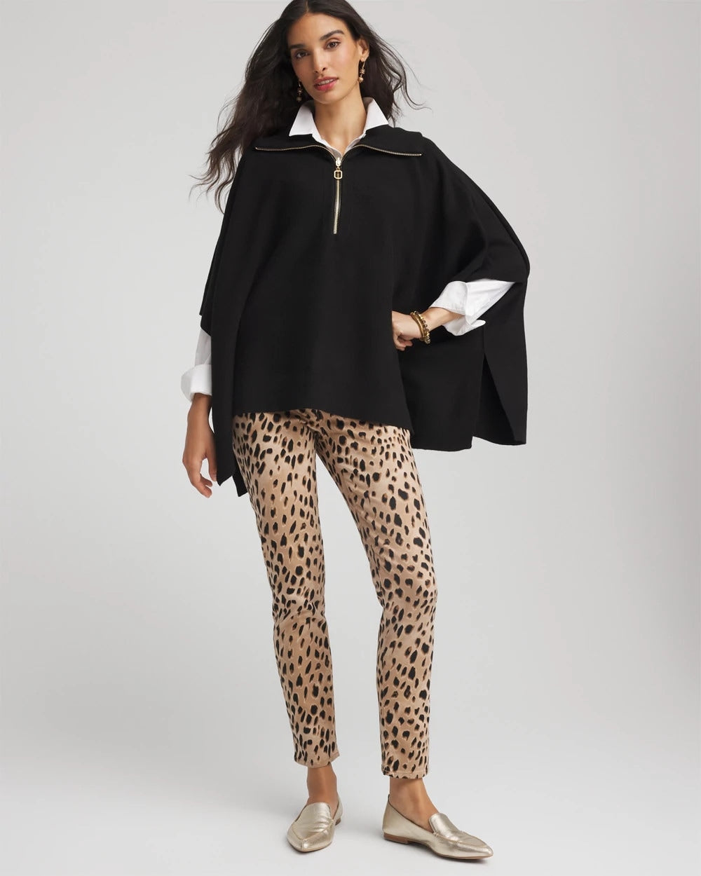 Cashmere-Blend Pullover Sweater Poncho - Chico's