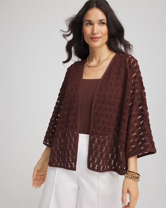 Short Woven Kimono - Chico's