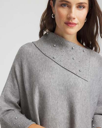 Embellished Sweater Poncho - Chico's
