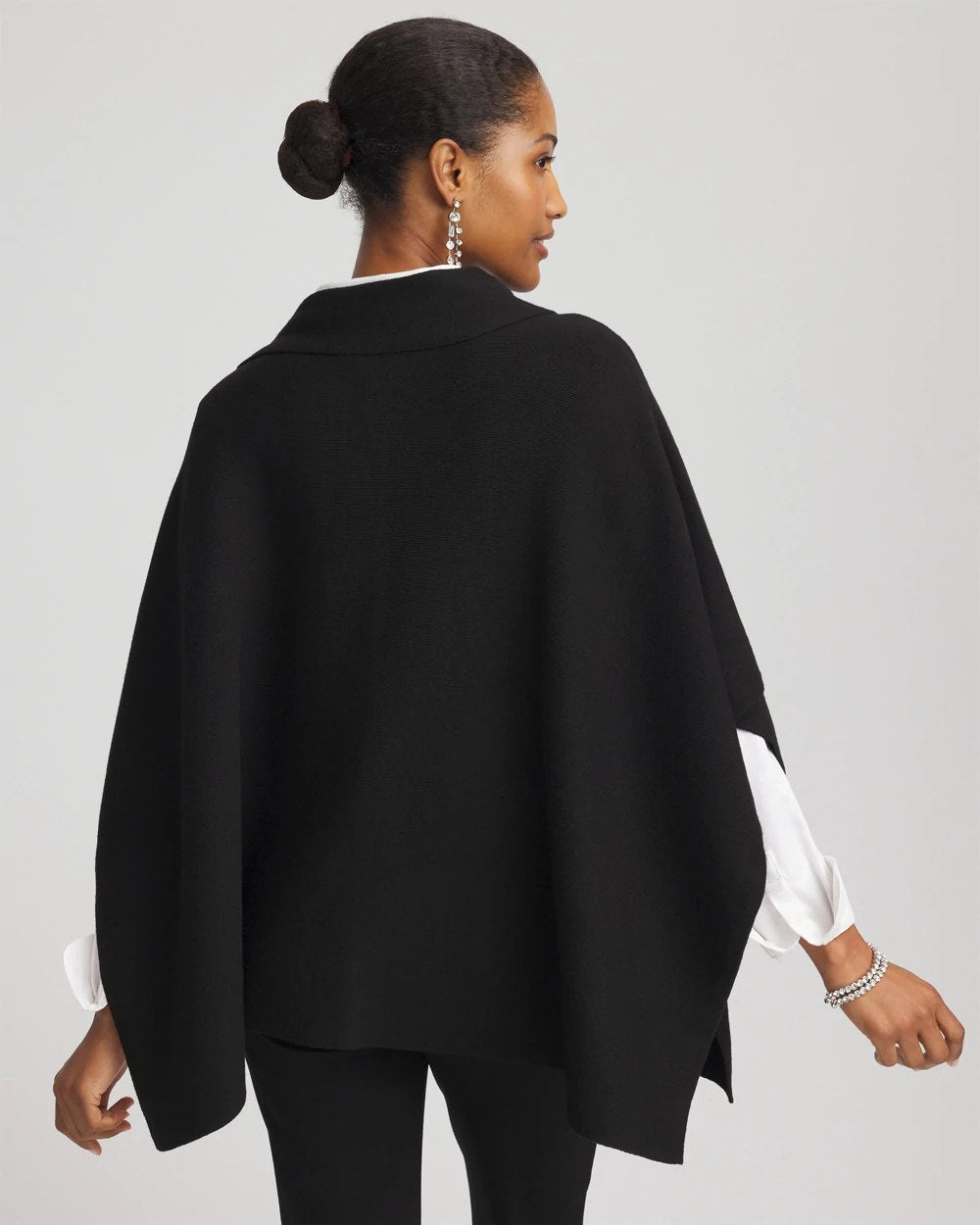 Embellished Bow Poncho - Chico's