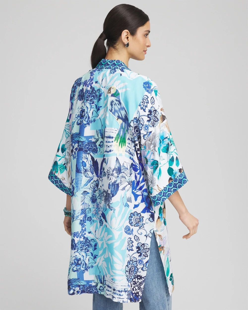 Island Motif Long Kimono - Chico's