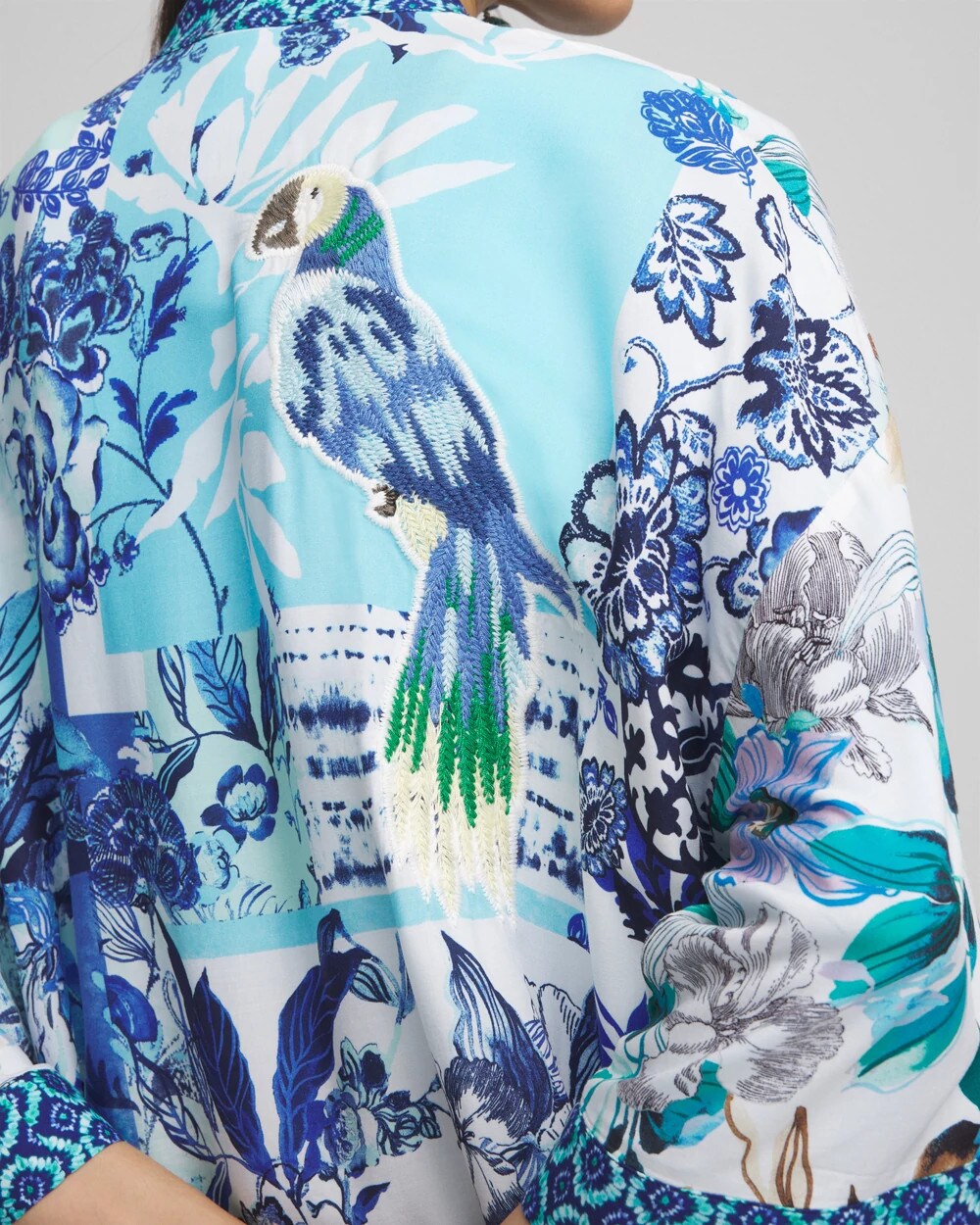 Island Motif Long Kimono - Chico's