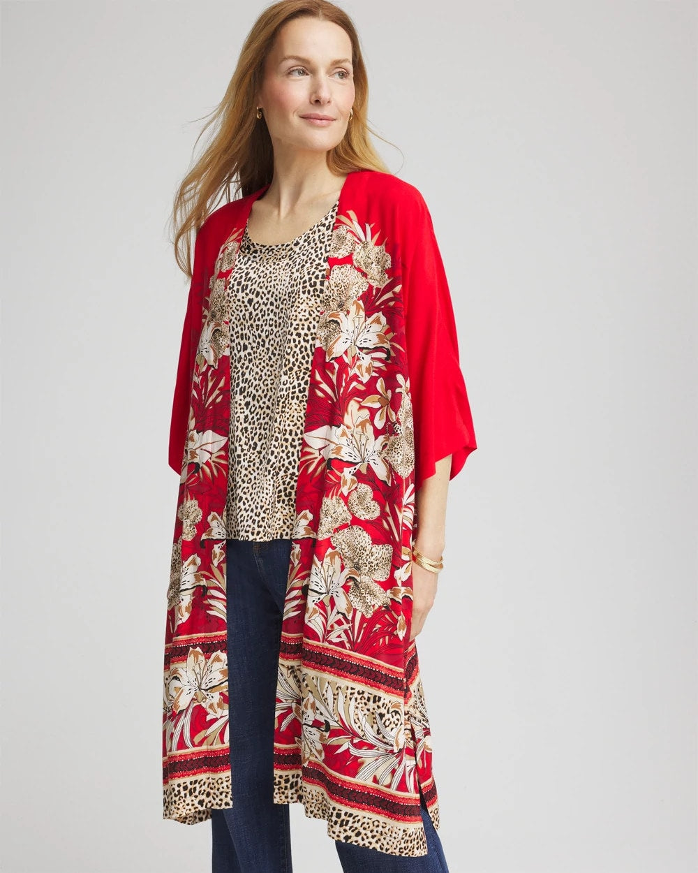 Art Nouveau Long Kimono - Chico's