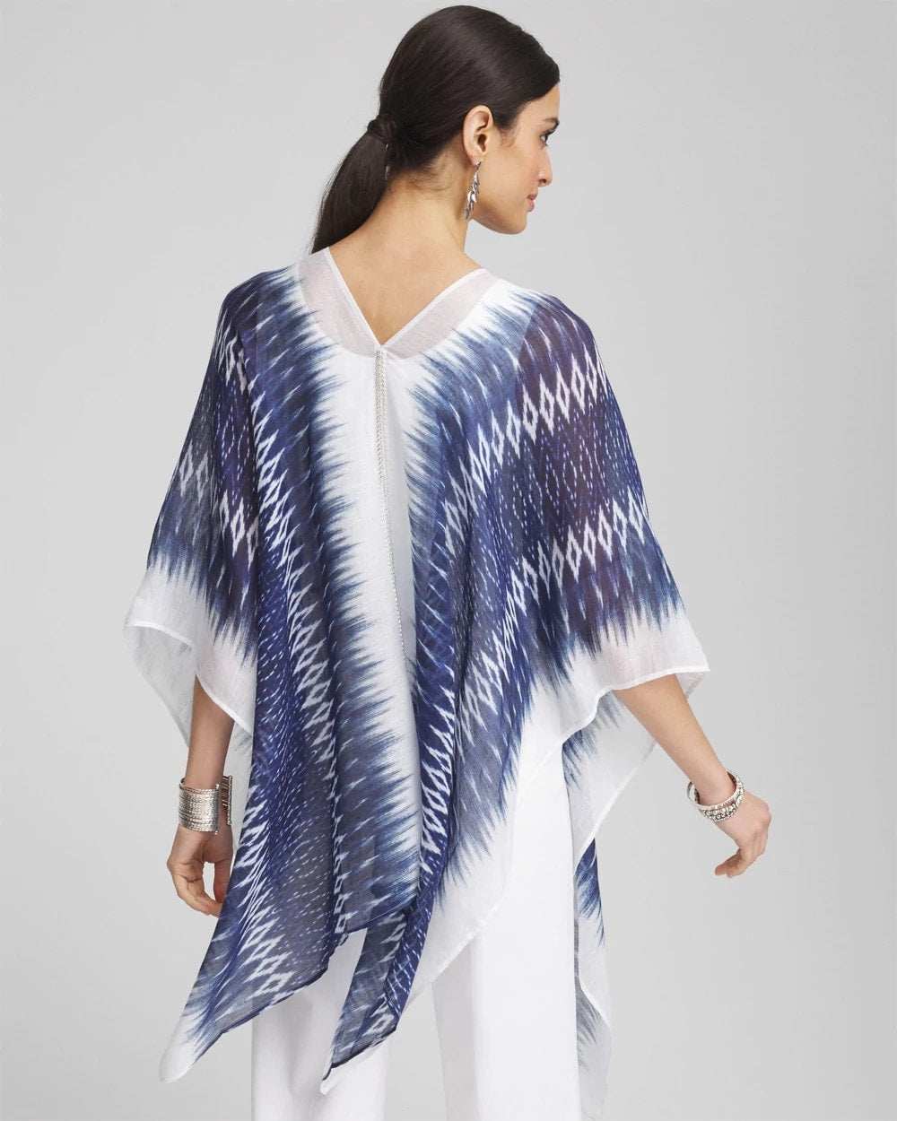 Long Embellished Linen Kaftan - Chico's