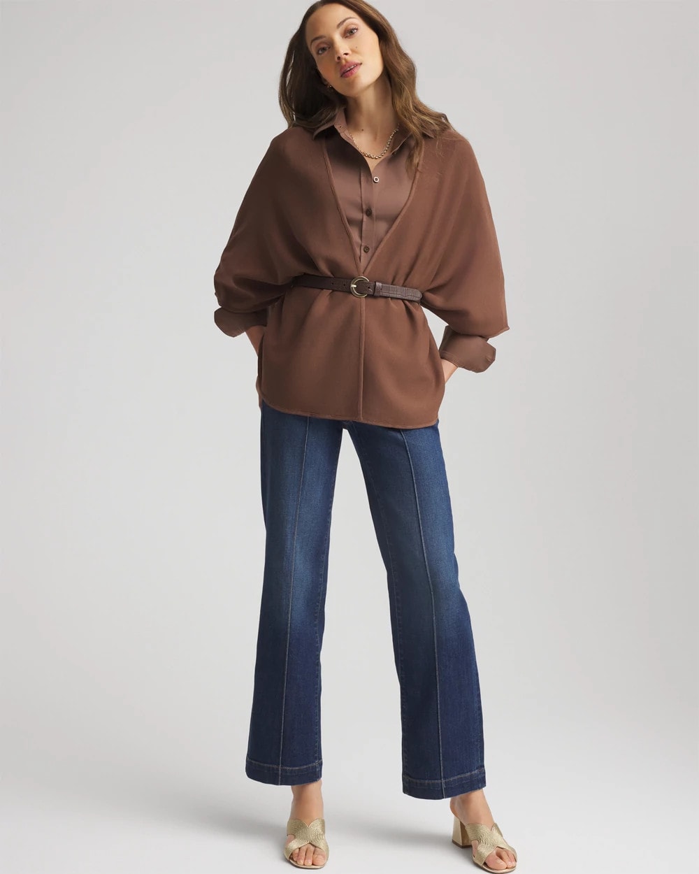 Crepe Open-Front Ruana - Chico's