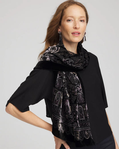 Velvet Burnout Oblong Scarf - Chico's