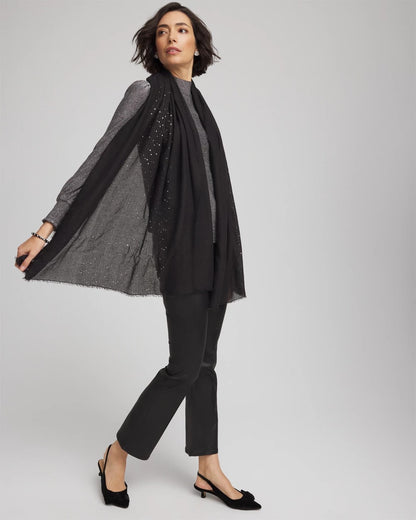 Metallic Stripe Oblong Scarf - Chico's