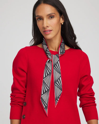Abstract Reversible Skinny Scarf - Chico's