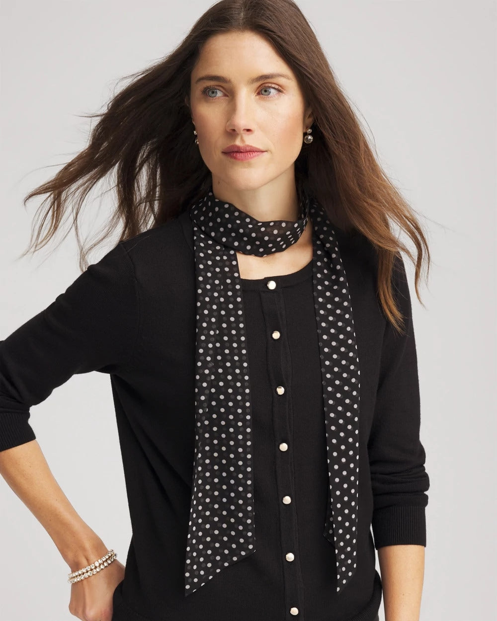 Polka Dot Skinny Scarf - Chico's