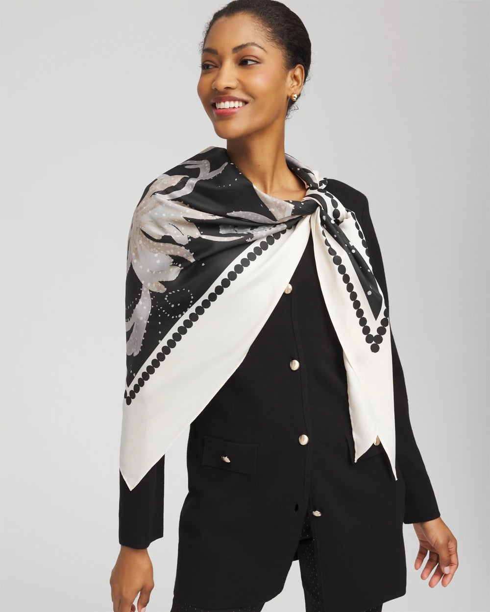 Printed Triangle Neckerchief Scarf - Chico's