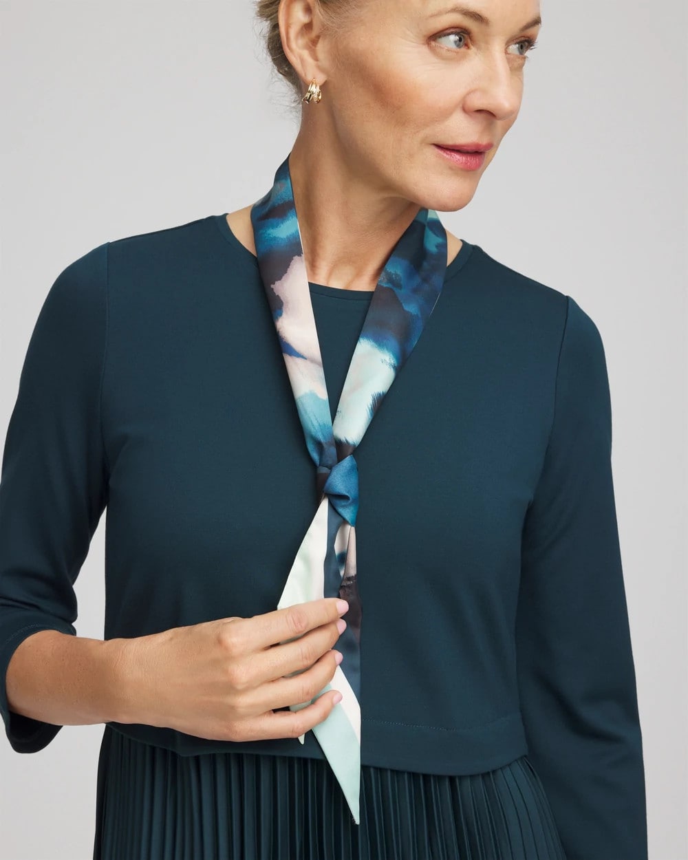 Skylight Double-Sided Skinny Scarf - Chico's