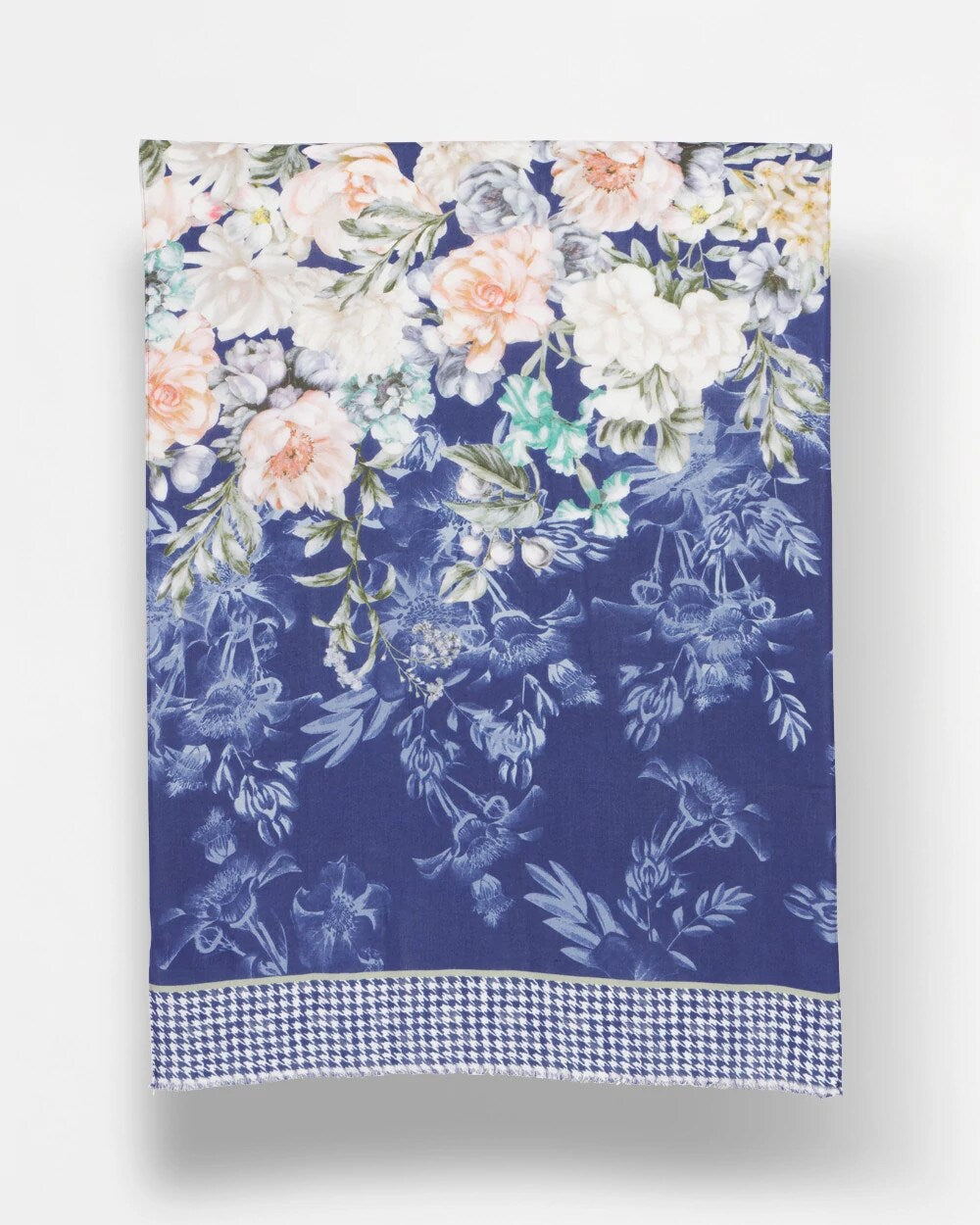 Colorblock Floral-Print Oblong Scarf - Chico's