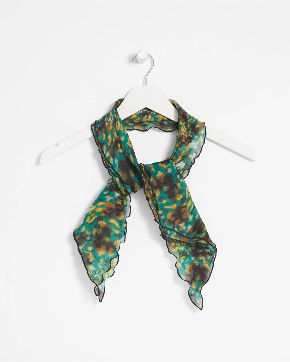 Printed Woven Ruffled Neck Scarf - Chico's