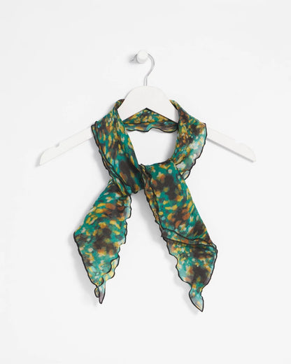 Printed Woven Ruffled Neck Scarf - Chico's