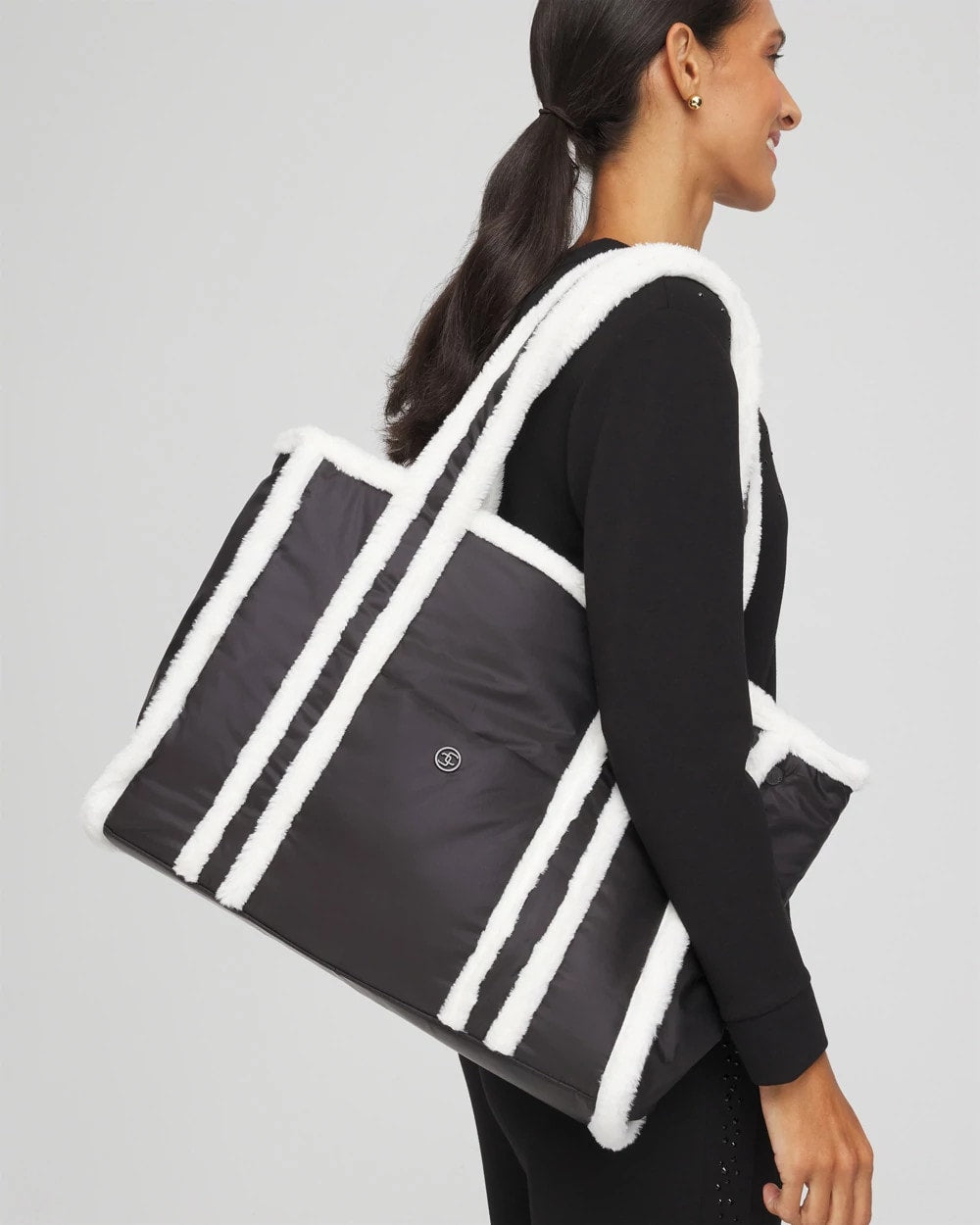 Faux Fur Sporty Tote Bag - Chico's
