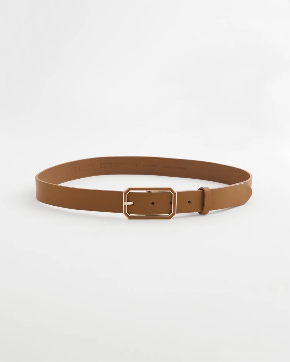 Cognac Enamel Buckle Trouser Belt - Chico's