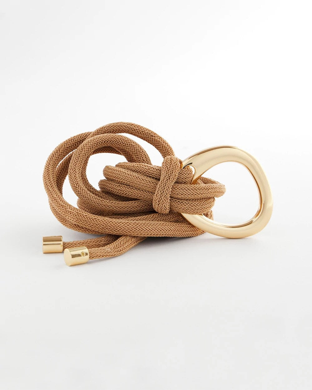 Neutral Goldtone Rope Belt - Chico's