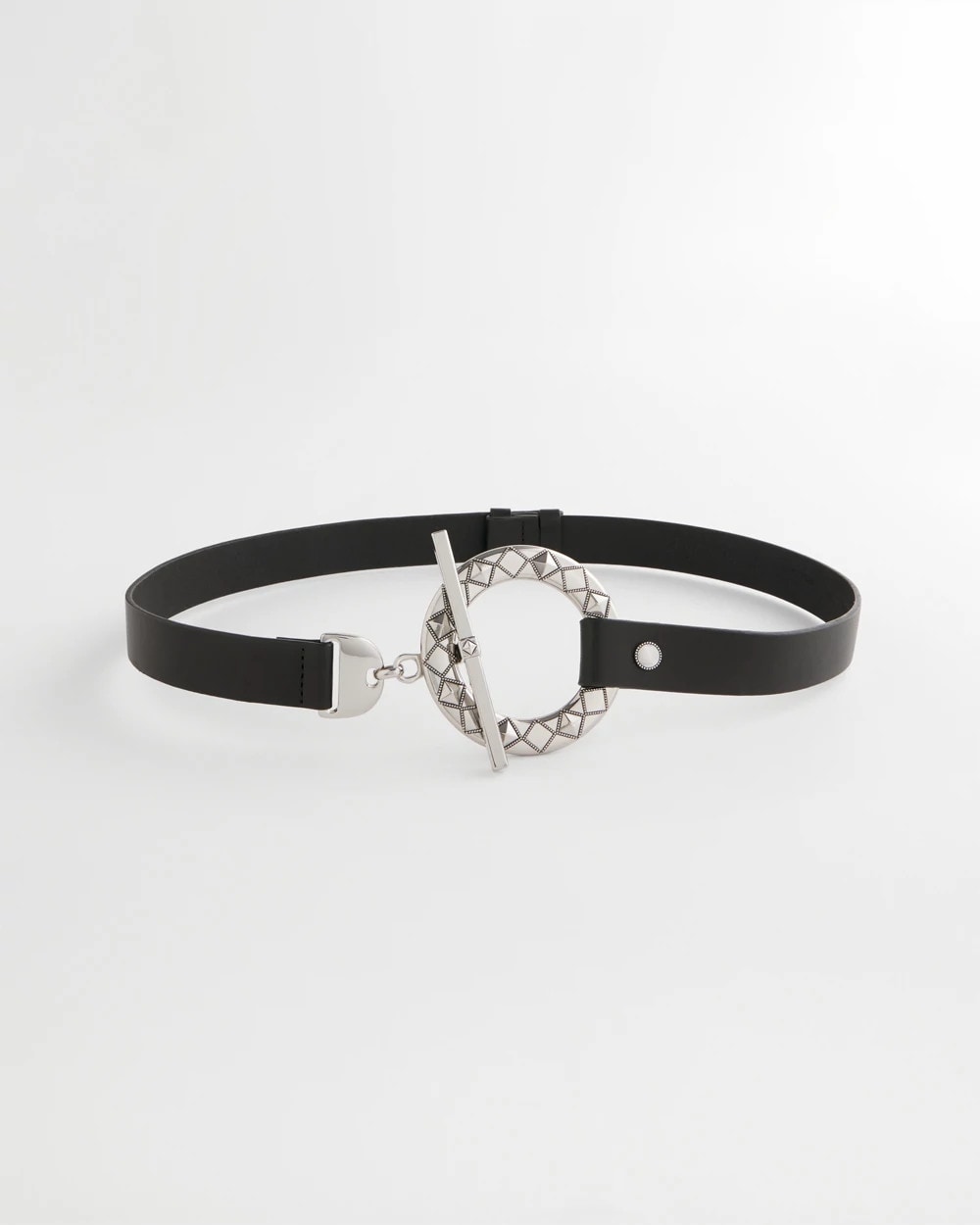 Silver Toggle Trouser Belt - Chico's