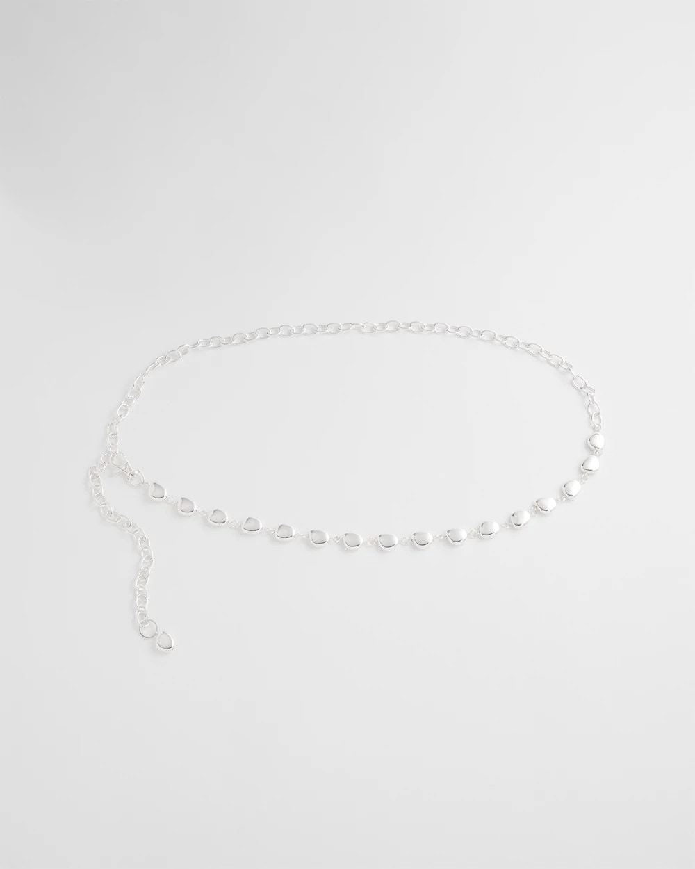 Silvertone Pebble Chain Belt - Chico's
