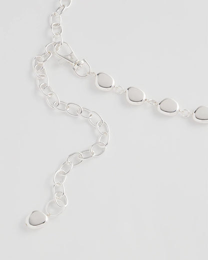 Silvertone Pebble Chain Belt - Chico's