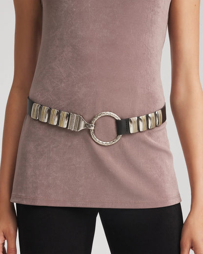 Mixed Metal Clasp Belt - Chico's