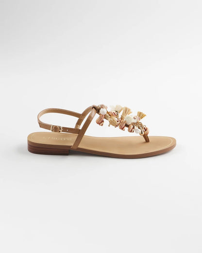 Beach Seashell T-Strap Sandals - Chico's