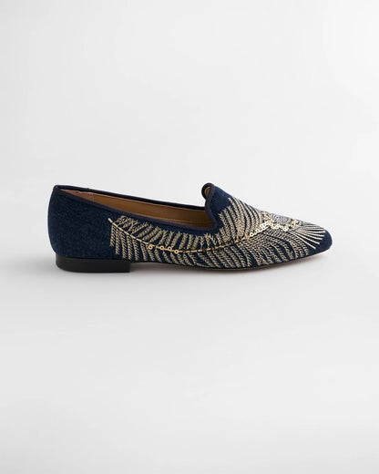 Peacock Embroidered Flats - Chico's